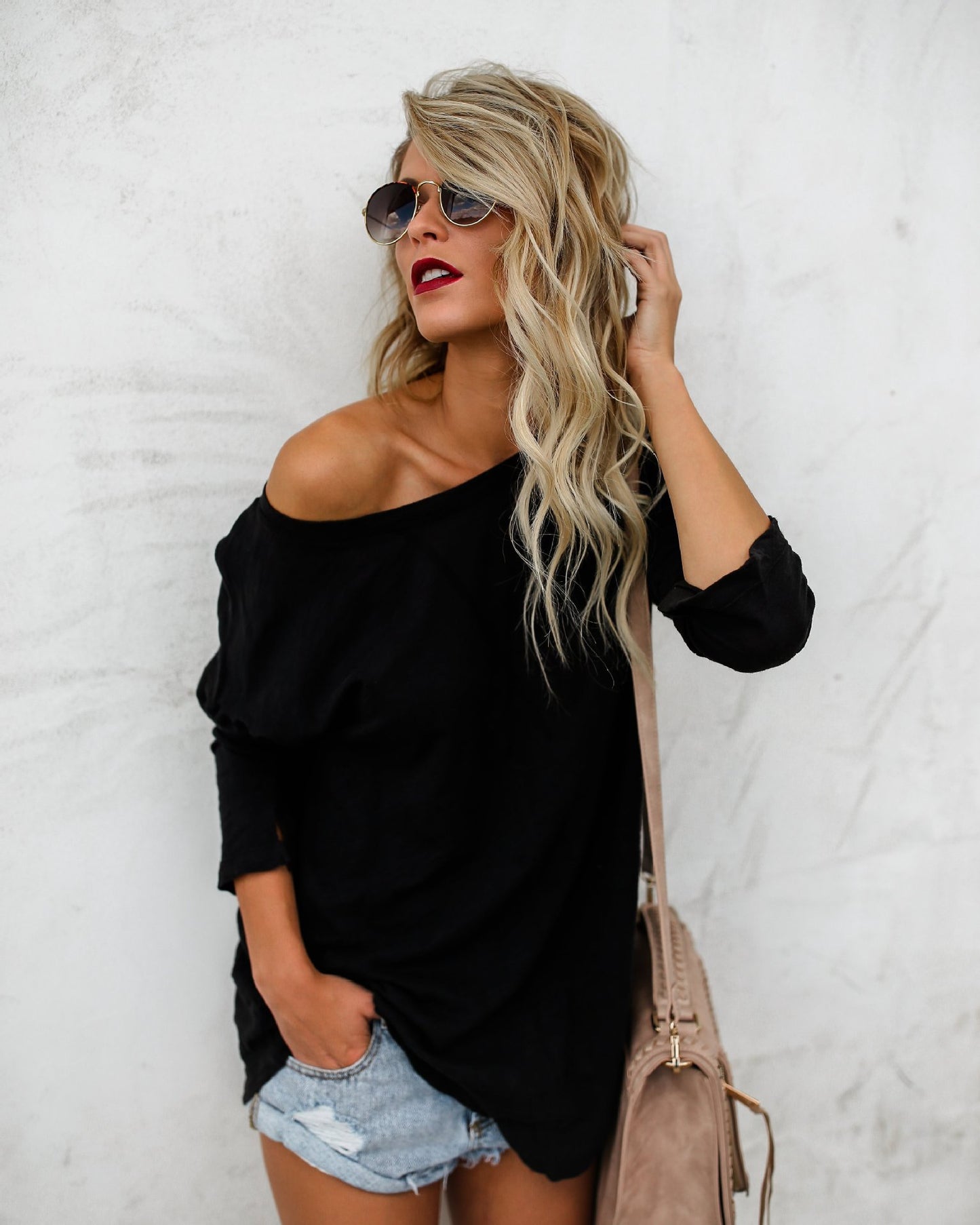Trendy Women's Long Sleeve T-Shirt in Solid Colors
