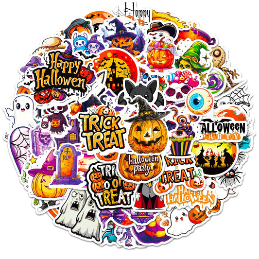 100 Pcs Halloween Stickers Waterproof Bulk